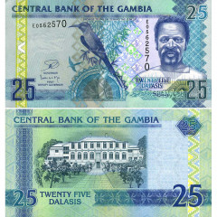 25 даласи 2013 года - Гамбия (Pick 27c) UNC