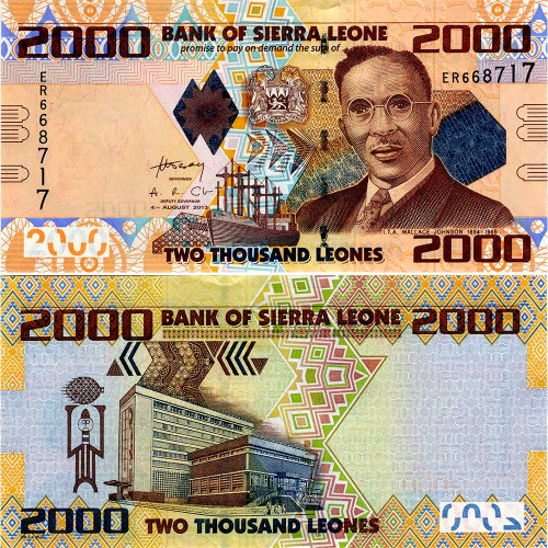 2000 леоне 2013 года - Сьерра-Леоне (Pick 31) UNC