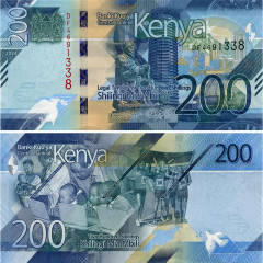 200 шиллингов 2024 года - Кения (Pick W54) UNC