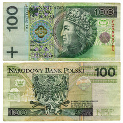 100 злотых 1994 года - Польша (Pick 176) G