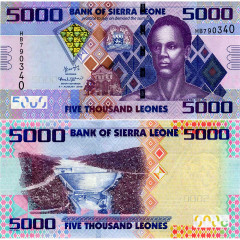 5000 леоне 2015 года - Сьерра-Леоне (Pick 32) UNC