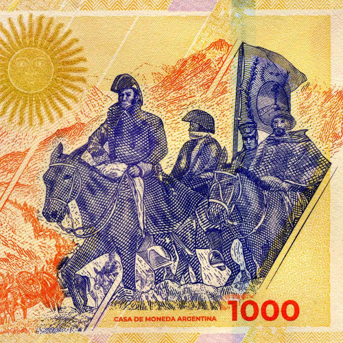 1000 песо 2023 года - Аргентина (Pick W367) UNC