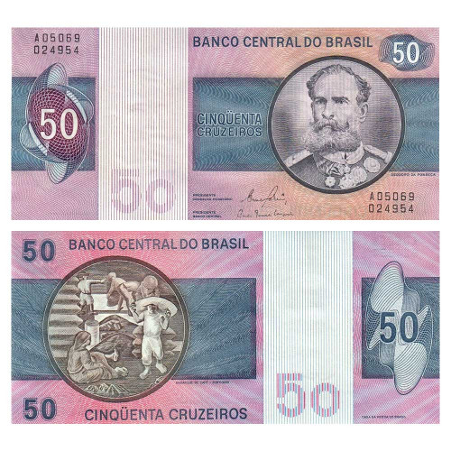 50 крузейро 1980 года - Бразилия (Pick 194с) UNC