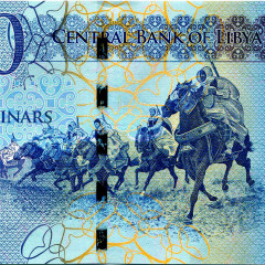 10 динаров 2015 года - Ливия (Pick 82) UNC