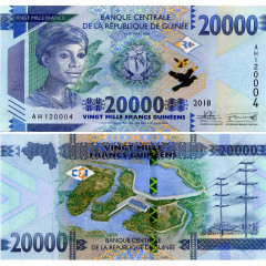 20000 франков 2018 года - Гвинея) UNC