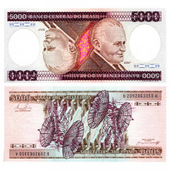 5000 крузейро 1984 год - Бразилия (Pick 202.c) UNC