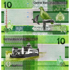 10 даласи 2023 года - Гамбия (Pick W38) UNC