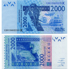 2000 франков 2003-2007 гг - Сенегал (Pick 716K) UNC