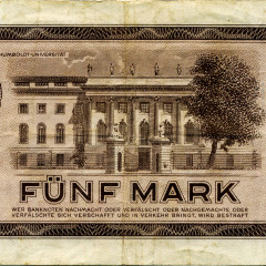 5 марок 1964 года - ГДР (Pick 22) VF