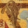 500 франков 2012 года - Сенегал UNC