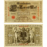 1000 марок 1910 года - Германия (Pick 44.b) F-VF