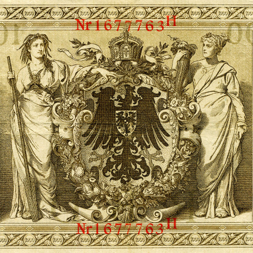 1000 марок 1910 года - Германия (Pick 44.b) F-VF