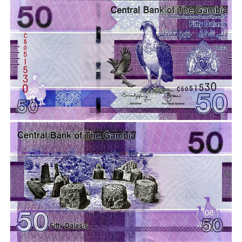 50 даласи 2023 года - Гамбия (Pick W40) UNC