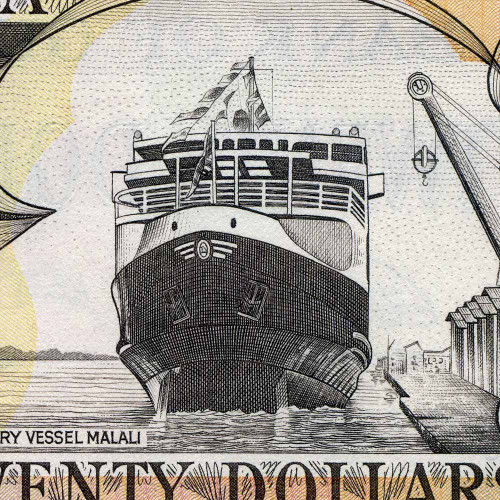 20 долларов 2018 года - Гайана (Pick# 30.g TDLR) UNC