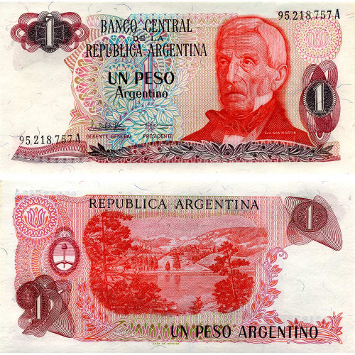 1 песо 1984 года - Аргентина (Pick 311a.2) UNC