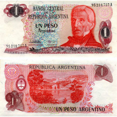 1 песо 1984 года - Аргентина (Pick 311a.2) UNC