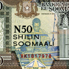 50 шиллингов 1991 года - Сомали (Pick R2) UNC