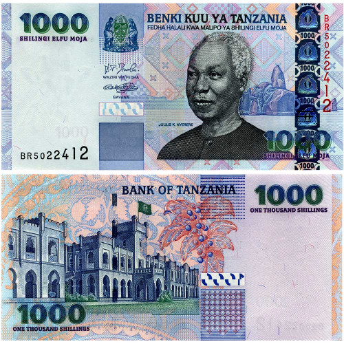1000 шиллингов 2006 года - Танзания (Pick 36) UNC