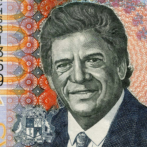 1000 рупий 2022 года - Маврикий (Pick 63) VF