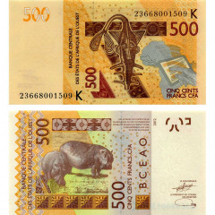 500 франков 2023 года - Сенегал (Pick 719K) UNC