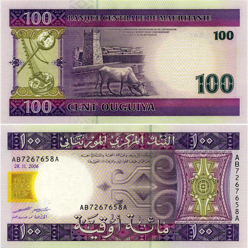100 угий 2006 года - Мавритания (Pick 10.b) UNC