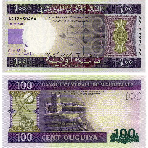 100 угий 2011 года - Мавритания (Pick 16) UNC