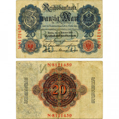 20 марок 1914 года - Германия (Pick 46.b) G-VG