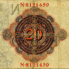 20 марок 1914 года - Германия (Pick 46.b) G-VG
