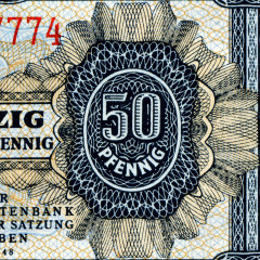 50 пфеннигов 1948 года - ГДР (Pick 8.b) UNC