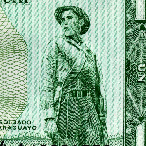1 гуарани 1952 (1963) года - Парагвай (Pick 193.а) UNC