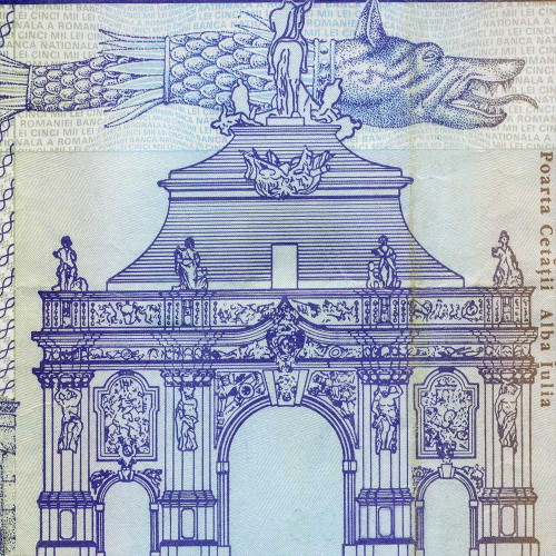 5000 лей 1993 года - Румыния (Pick 104) F-VF