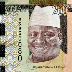 200 даласи 2015 года — Гамбия UNC