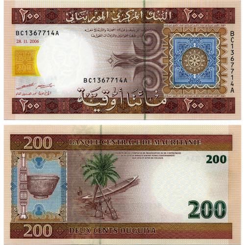 200 угий 2006 года - Мавритания (Pick 11.b) UNC