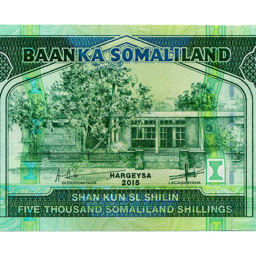 5000 шиллингов 2015 года - Сомалиленд) UNC