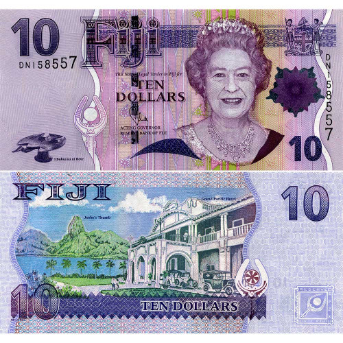 10 долларов 2011 года - Фиджи (Pick # 111.b) UNC