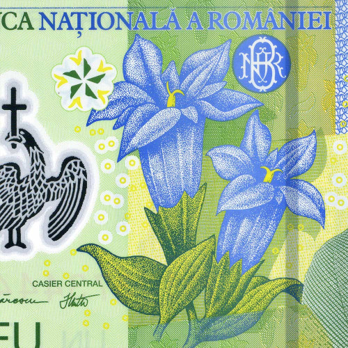 1 лей 2018 (2023) года - Румыния (Pick 117) UNC - пластик
